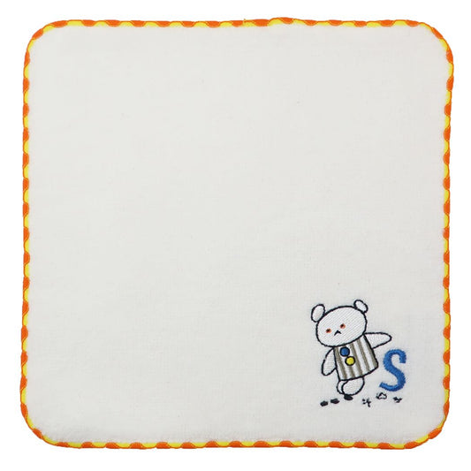 こぐまちゃんえほん グッズ ミニタオル 絵本キャラクター イニシャルタオルハンカチ S