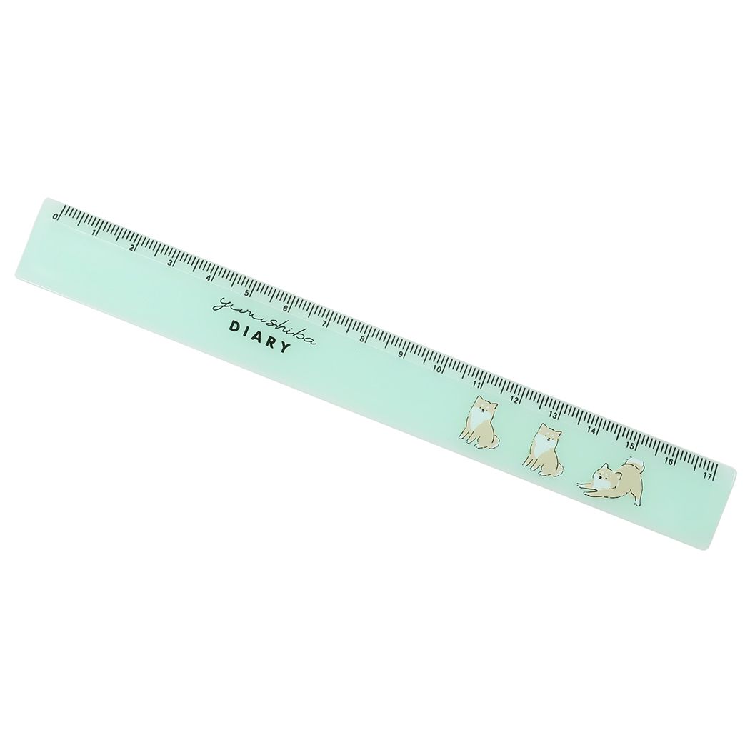 ものさし 小学生 中学生 女の子 スリム 17cm 定規 アニマルダイアリー ユルシバダイアリー グッズ プレゼント 男の子