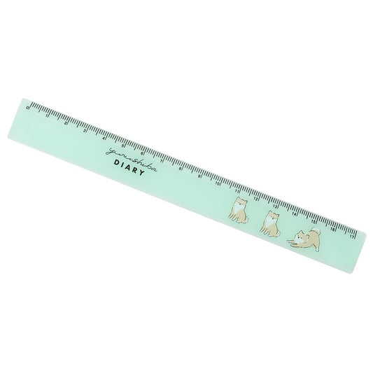 ものさし 小学生 中学生 女の子 スリム 17cm 定規 アニマルダイアリー ユルシバダイアリー グッズ プレゼント 男の子
