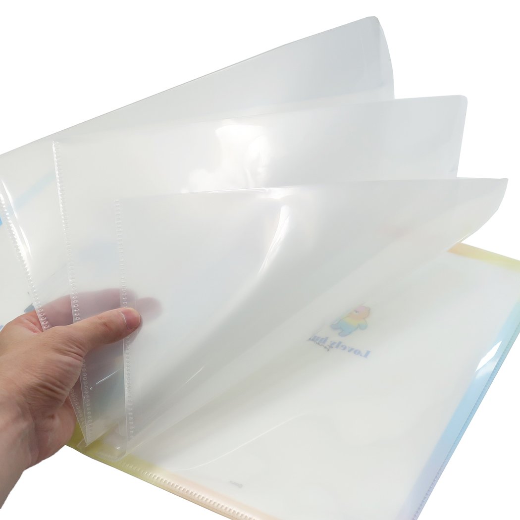 A4 クリアファイル 10ポケット 新学期準備文具 ポケットファイル ガーリースイート LOVERY HUG プレゼント 男