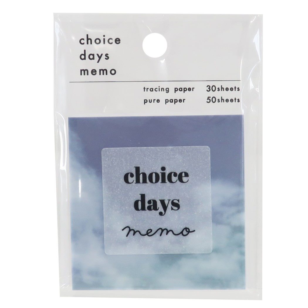メモ帳 スクエア メモ CHOICE DAYS BLUE おしゃれ グッズ プレゼント 男の子 女の子 ギフト