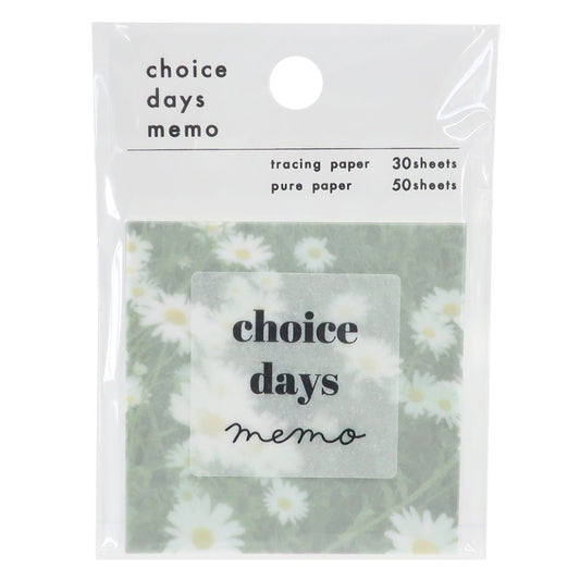 メモ帳 おしゃれ CHOICE DAYS スクエア メモ MINT プレゼント 男の子 女の子 ギフト