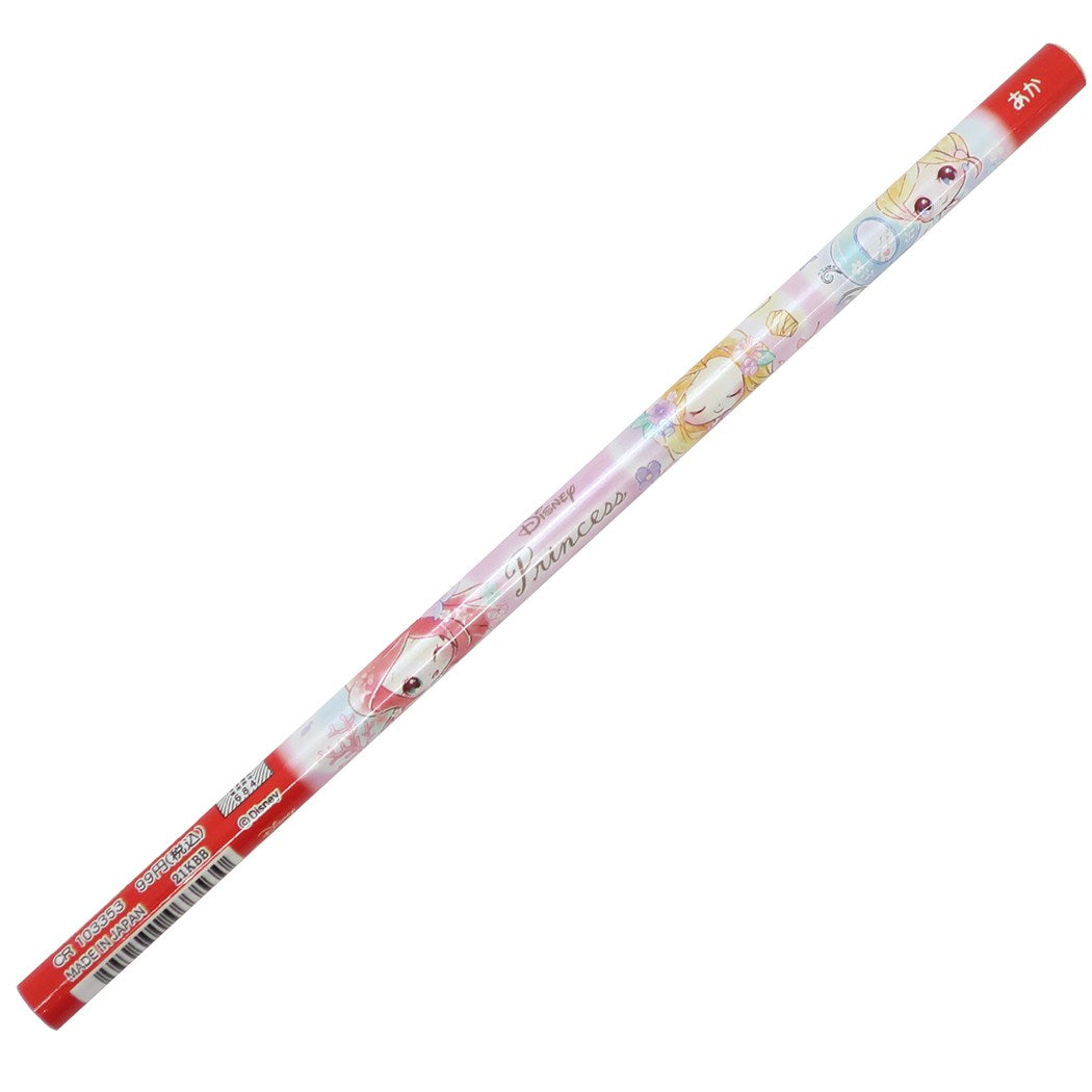 赤鉛筆 ディズニープリンセス 丸軸 あかえんぴつ ディズニー 新入学 ピンク 新学期準備文具 キャラクター プレゼント 男の子 女の子