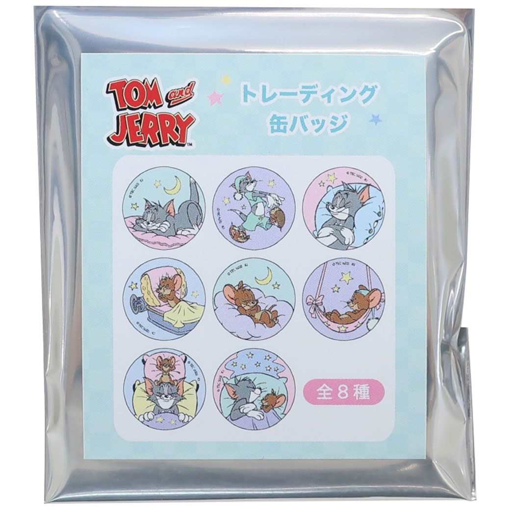 トムとジェリー キャラクター 缶バッジ トレーディングカンバッジ 全8種 ワーナーブラザース プレゼント 男の子 女の子 ギフト