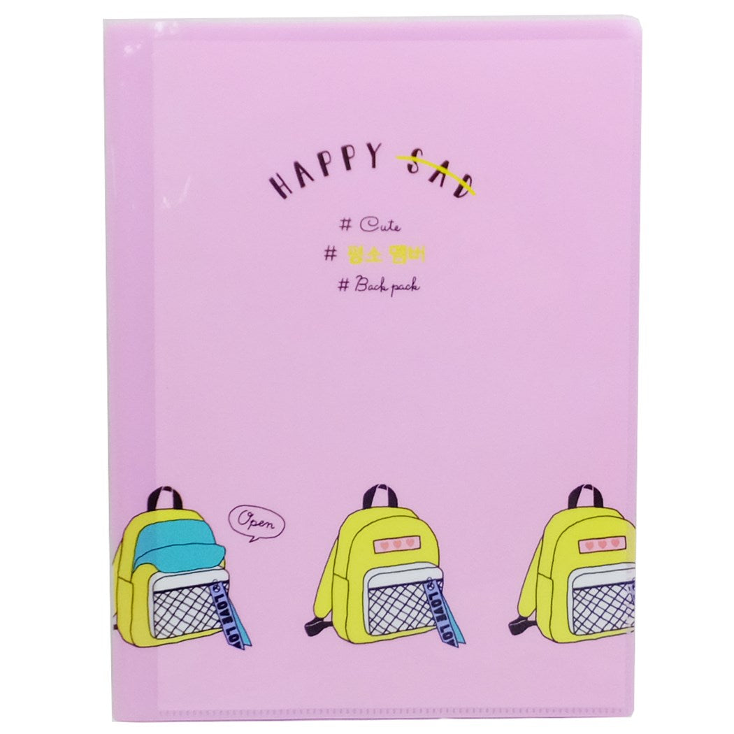 My Happy feeling 新学期 準備 文具 ファイル かわいい グッズ クラックス BACK PACK 10ポケットA4クリアファイルセー