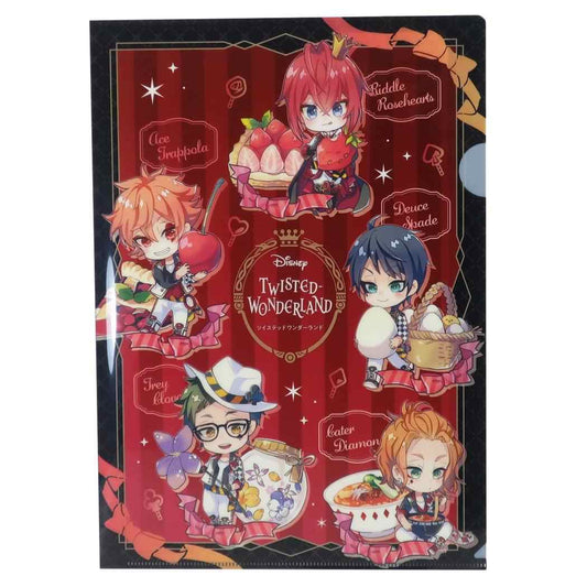 ツイステッドワンダーランド A4 シングル クリアファイル ハーツラビュル寮 クリアフォルダー ディズニー クラックス きゃらペコシリーズ