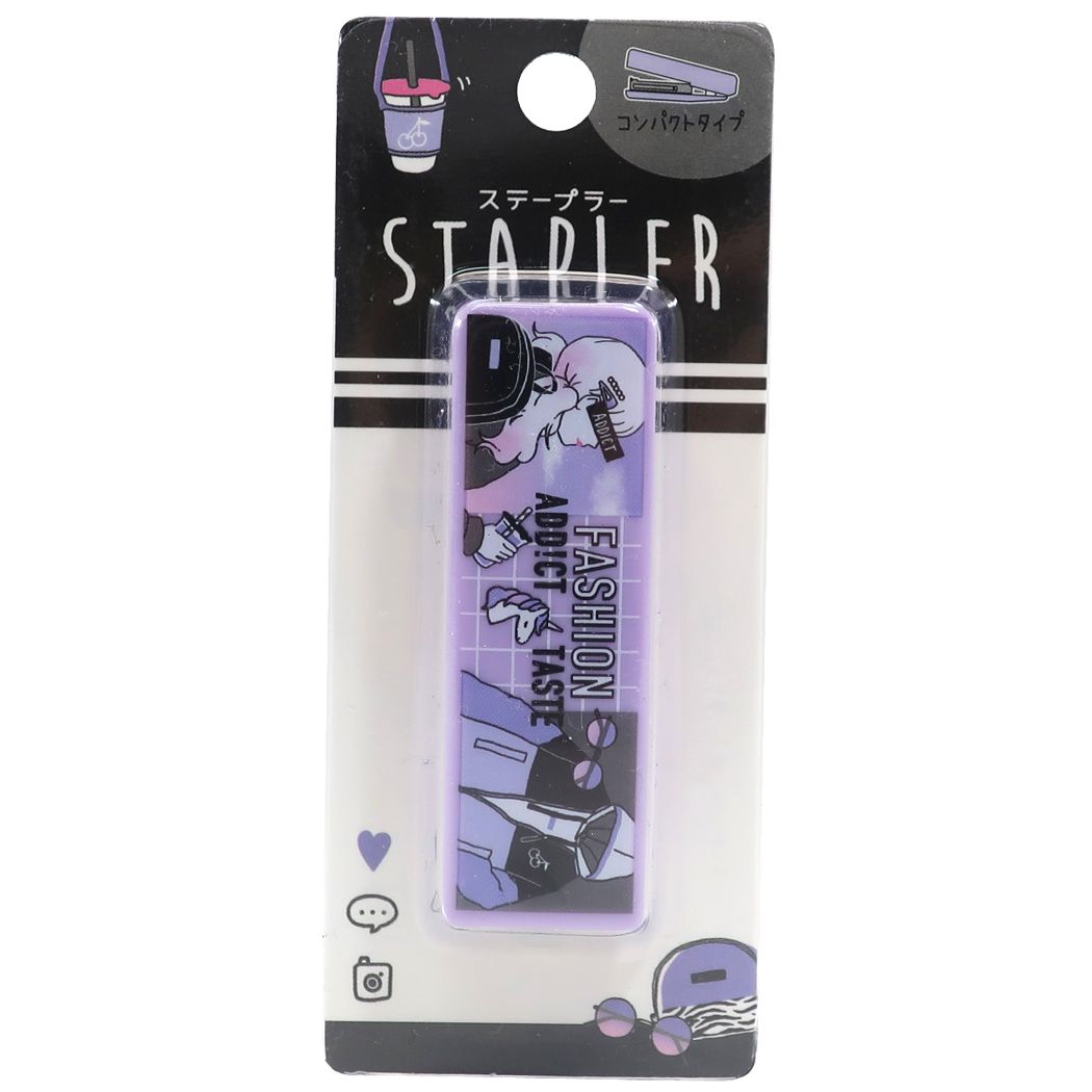 コンパクト ホッチキス ステープラー FASHON ADDICT TASTE クラックス 新入学 新学期準備文具 プレゼント 男の子