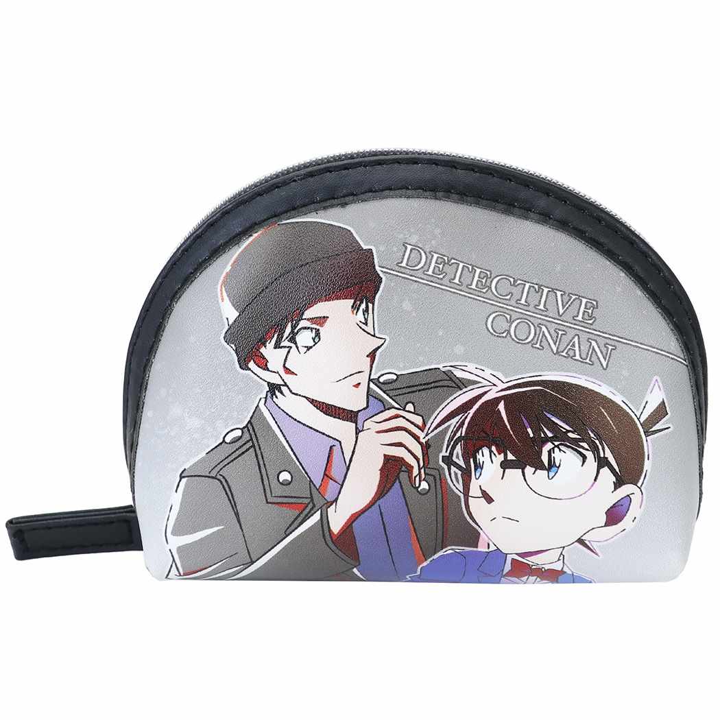 名探偵コナン グッズ ミニポーチ 半円 ミニポーチ シルバーブレット アニメキャラクター プレゼント 男の子 女の子 ギフト