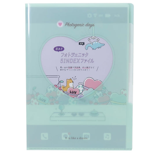 窓あき 5インデックス A4 クリアファイル ポケットファイル フォトジェニック PHOTOGENIC DAYS 新学期準備雑貨 文具クリス