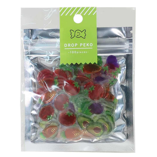 フレークシール DROP PEKOシール とれたてお野菜 クラックス 手帳デコシール プレゼント 男の子 女の子 ギフト