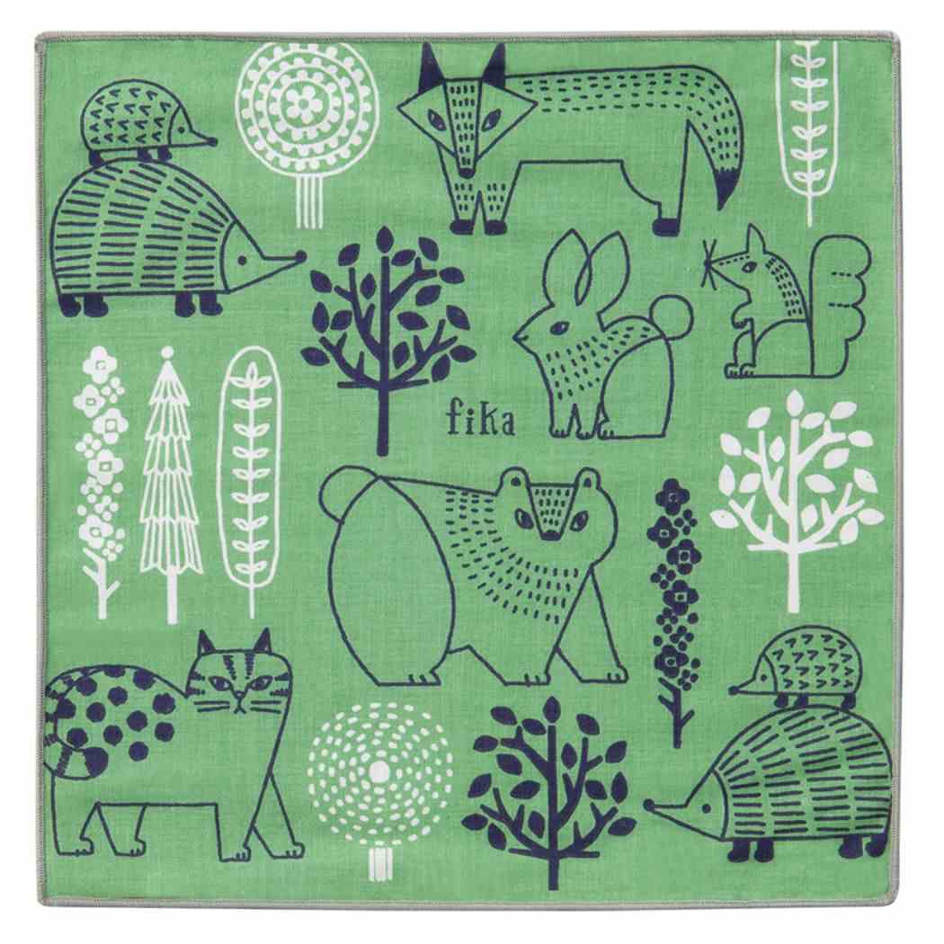 ハンカチ FIKA ミニタオル デコレ 森 プレゼント 男の子 女の子 ギフト
