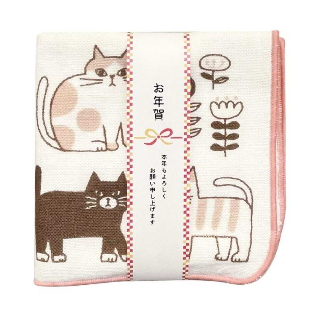 ミニタオル FIKA お年賀ハンカチ タオルハンカチ PK プレゼント
