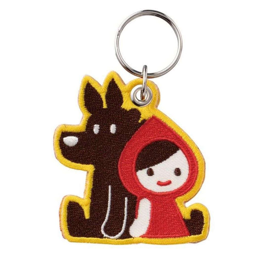 キーリング Otogicco 刺繍キーホルダー 赤ずきんとオオカミ デコレ