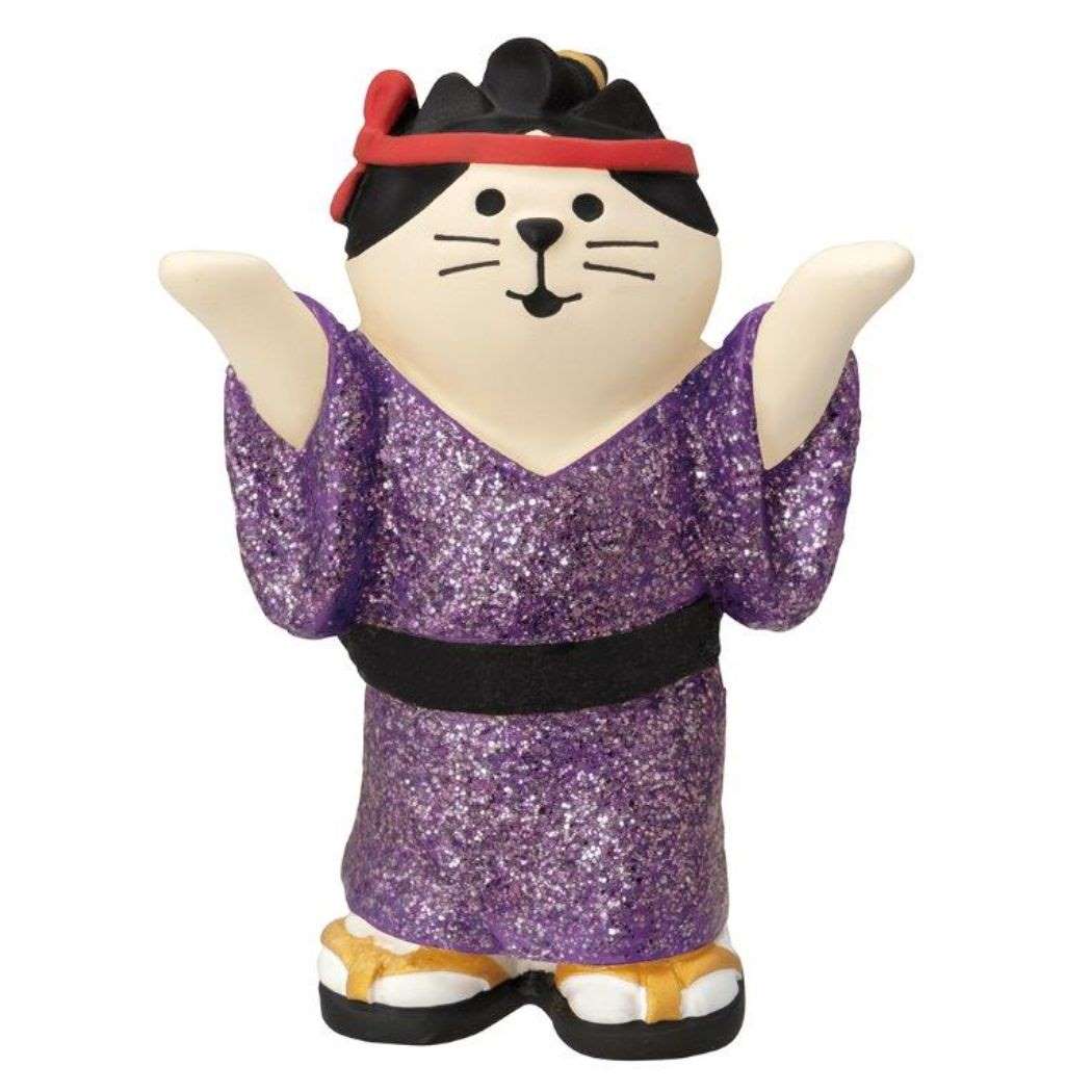 マスコット 福寄せカーニバル キラキラお侍猫 concombre デコレ