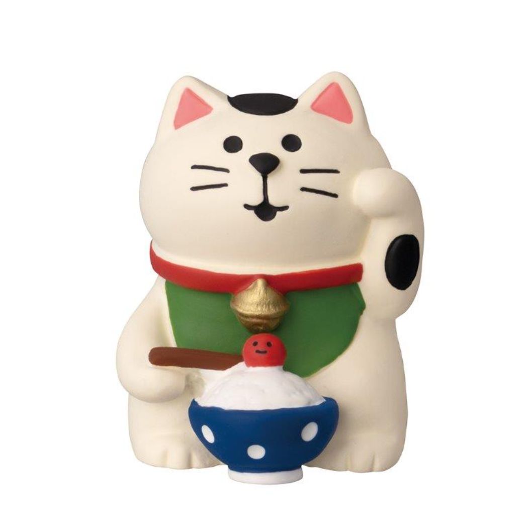 口福まねき猫 新米祭り マスコット デコレ concombre