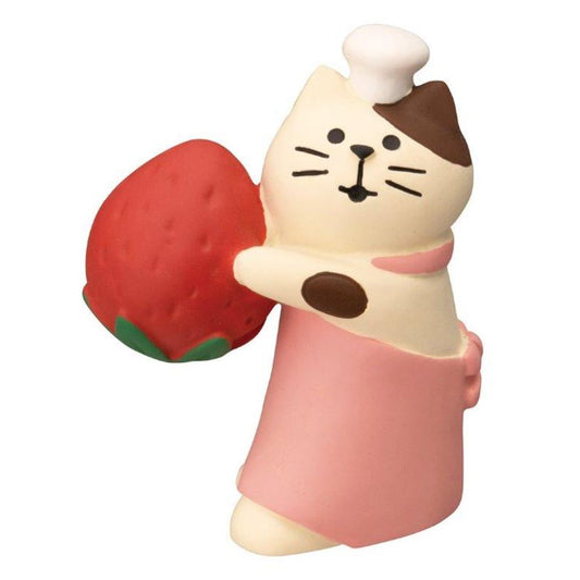 マスコット コンコンファーム とれたていちごカフェ いちご運び猫 concombre インテリア かわいい