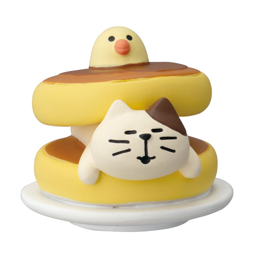 マスコット 純喫茶コンブル 裏庭ガーデンカフェ ホットケーキ猫 デコレ プレゼント 男の子 女の子 ギフト