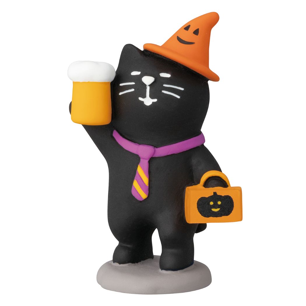 マスコット コンコン広場 ハロウィンフェス ハロウィンの酔っ払い猫 concombre インテリア かわいい