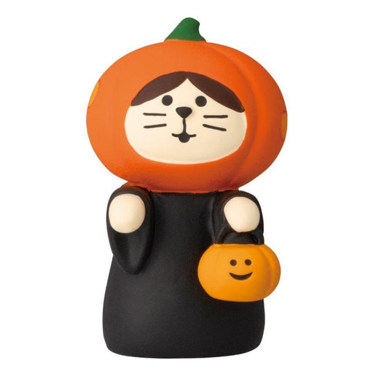 かぼちゃかぶり猫 コンコン広場 ハロウィンフェス マスコット デコレ concombre
