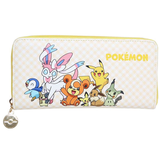 ポケットモンスター グッズ ロングウォレット キャラクター ラウンドファスナー長財布 イエロー