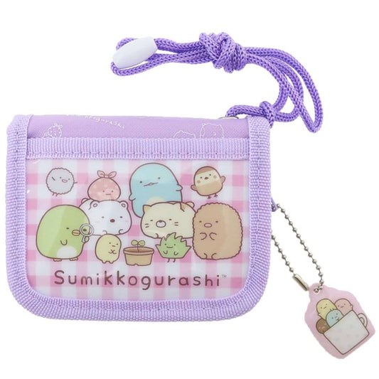 すみっコぐらし グッズ 子供用財布 キャラクター キッズラウンドウォレット パープル プレゼント 男の子 女の子 ギフト