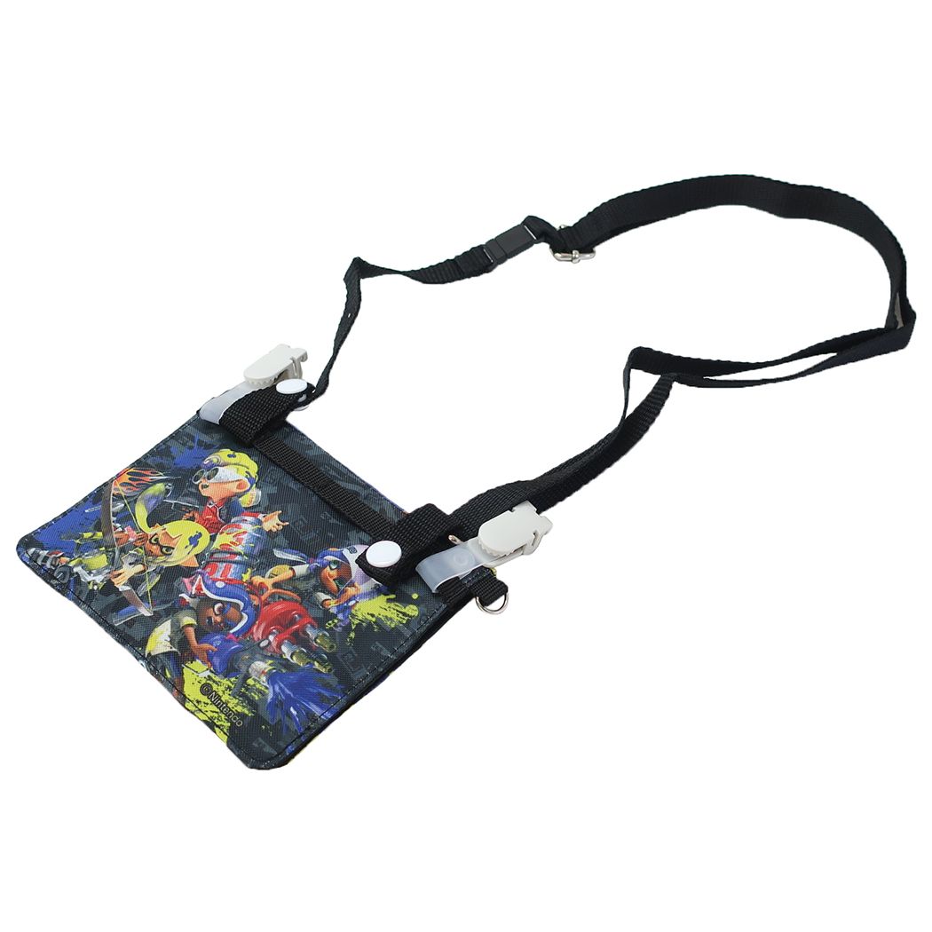 スプラトゥーン3 グッズ クリップポケット キャラクター ショルダー付きマルチポシェット 新入学