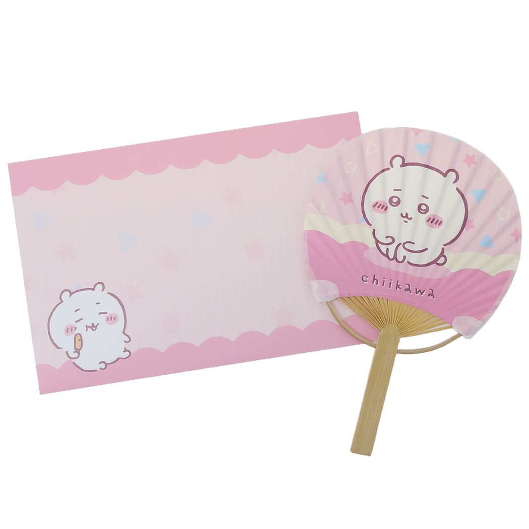 ちいかわ グッズ サマーカード キャラクター 竹うちわ豆だより