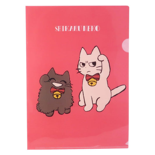 クリアフォルダー A4 シングル クリアファイル しかるねこ キャラクター プレゼント 男の子 女の子 ギフト