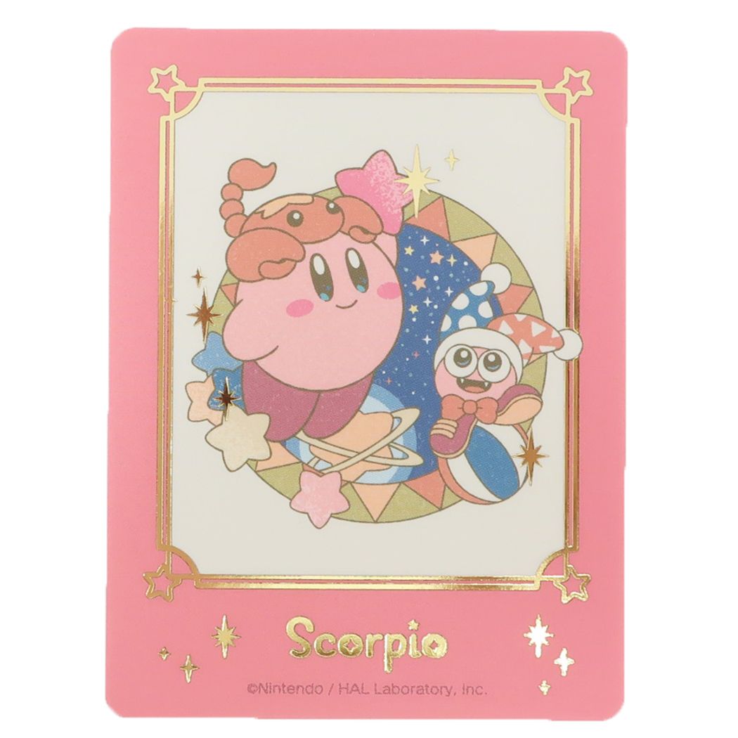 星のカービィ グッズ ダイカットシール キャラクター ダイカットステッカーミニ KIRBY ホロスコープ コレクション さそり座