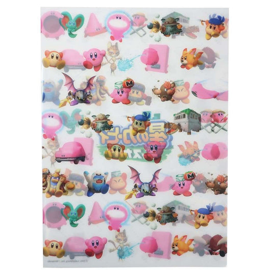 星のカービィ グッズ クリアフォルダー キャラクター A4シングルクリアファイル B総柄 ディスカバリー