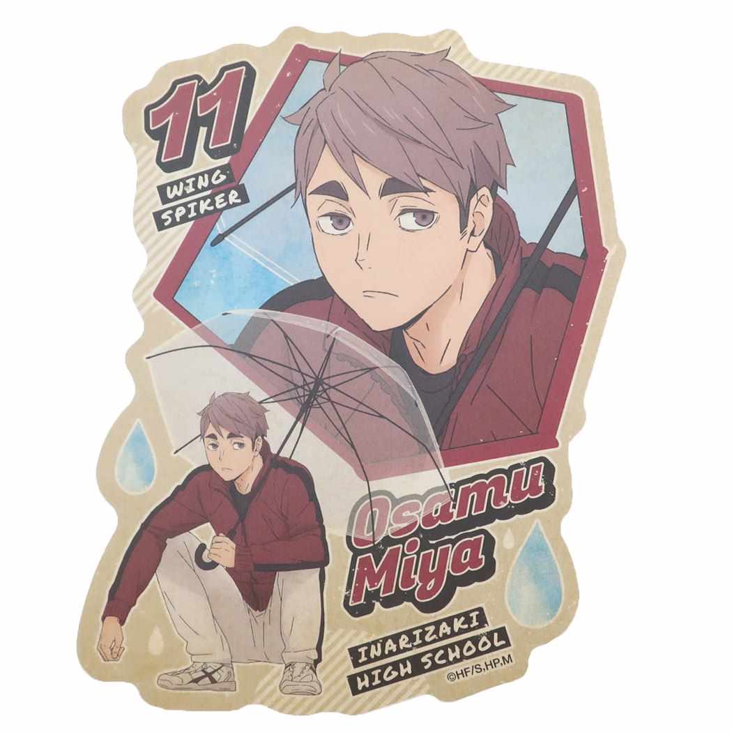 ハイキュー 少年ジャンプ アニメキャラクター トラベル ステッカー 3 Rain ver. ビッグ シール 宮治 エンスカイ プレゼント