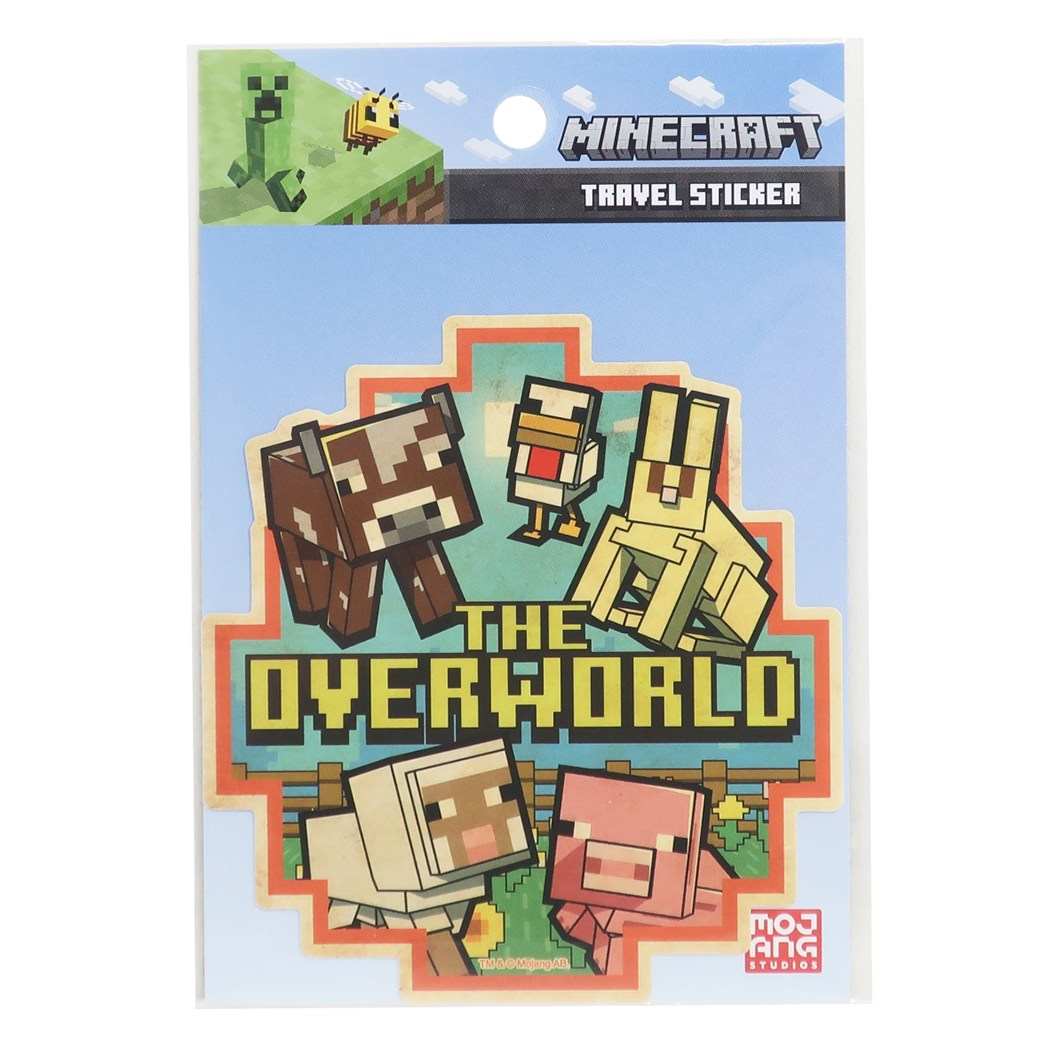 ビッグシール マインクラフト MINECRAFT トラベル ステッカー 通販 OVERWORLD B グッズ プレゼント 男の子 女の