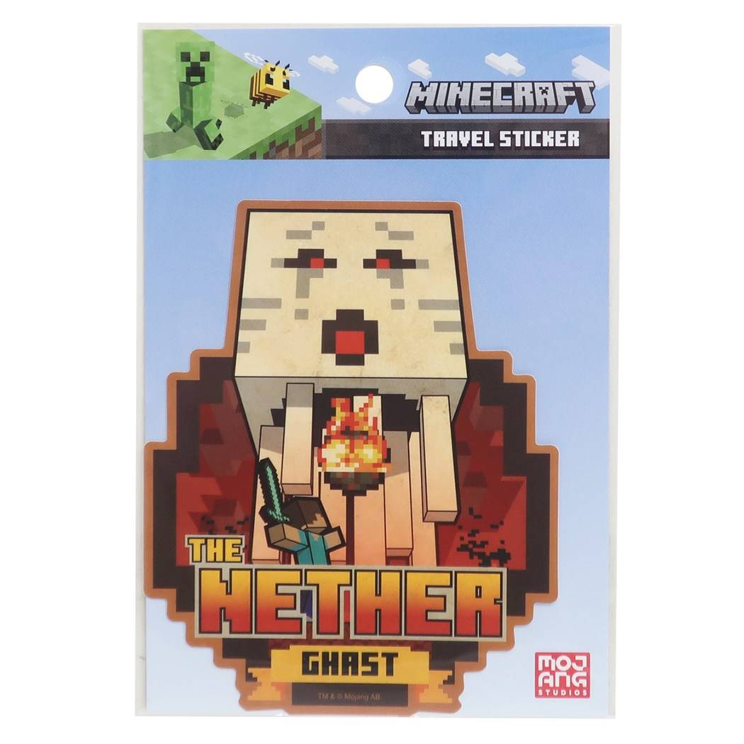 マインクラフト MINECRAFT ゲームキャラクター トラベル ステッカー ビッグシール THE NETHER エンスカイ プレゼント