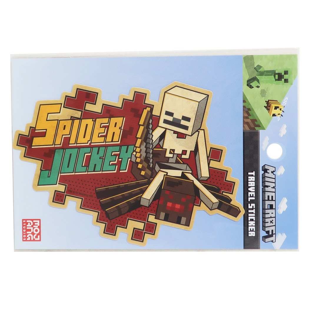 マインクラフト MINECRAFT ゲームキャラクター トラベル ステッカー ビッグシール SPIDER JOCKEY エンスカイ プレゼン