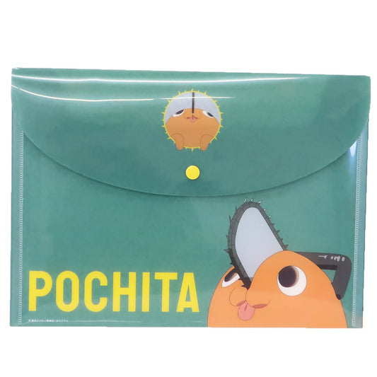 フタ付きクリアファイル チェンソーマン クリアフォルダー 少年ジャンプ エンスカイ