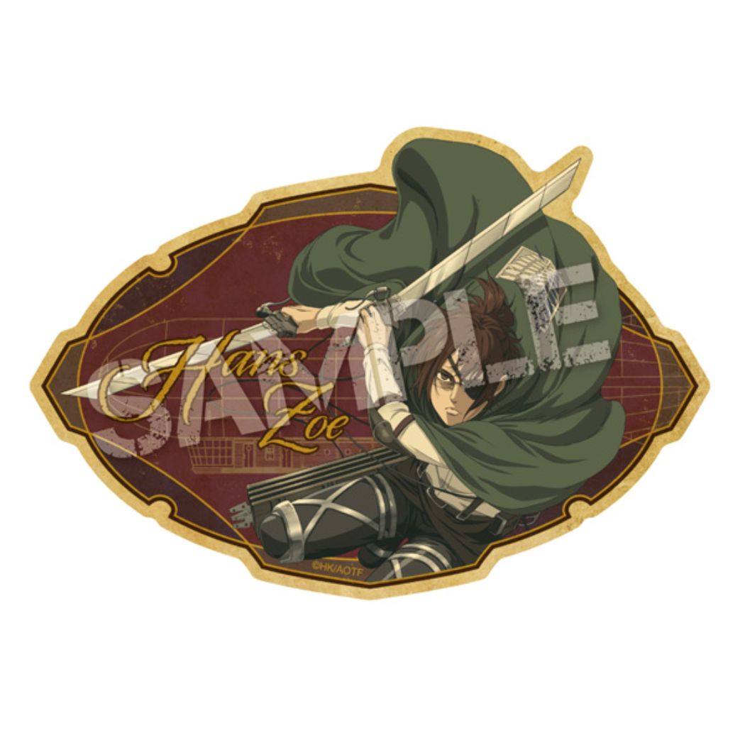 進撃の巨人 グッズ ダイカットシール アニメキャラクター トラベルステッカー The Final Season 6.ハンジ