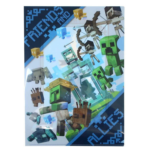 マインクラフトレジェンズ Minecraft Legends ゲームキャラクター クリアフォルダー A4クリアファイル シングル FRIENDS