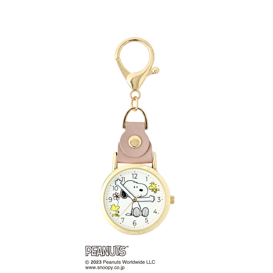 スヌーピー グッズ キーホルダー ピーナッツ キャラクター フック付きウォッチ