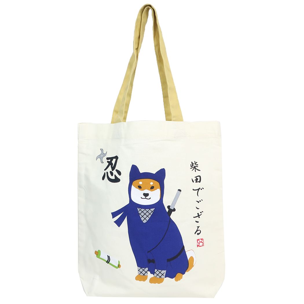A4トート しばたでござる トートバッグ フレンズヒル ブルー