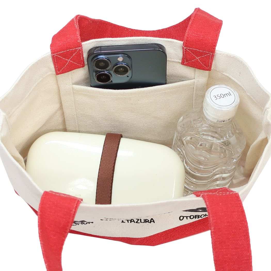 ランチバッグ ソロッテネコマン ミニトート レッド FRIENDSHILL お弁当かばん
