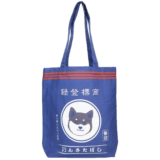 トートバッグ まえかけしばた A4トート ネイビー FRIENDSHILL カジュアルトート