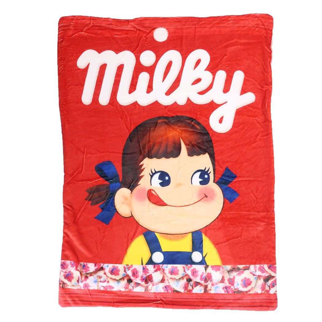 不二家のペコちゃん グッズ ひざ掛け毛布 キャラクター
