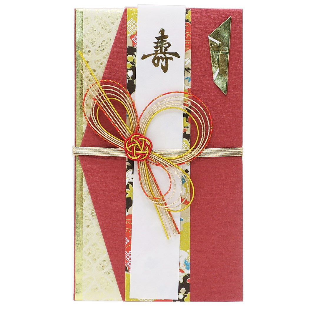 ご結婚祝い 優美金封 ご祝儀袋 フロンティア 友禅 深紅 グッズ 熨斗袋 中封筒・短冊付き プレゼント 男の子 女の子 ギフト