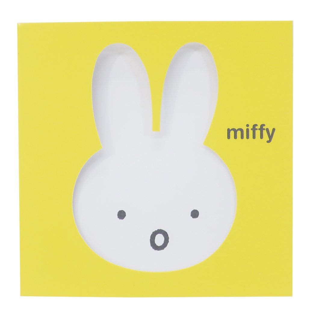 付箋 ミッフィー スクエア スティッキー メモ ディックブルーナ フェイス イエロー 大人文具 プレゼント 男の子 女の子 ギフト
