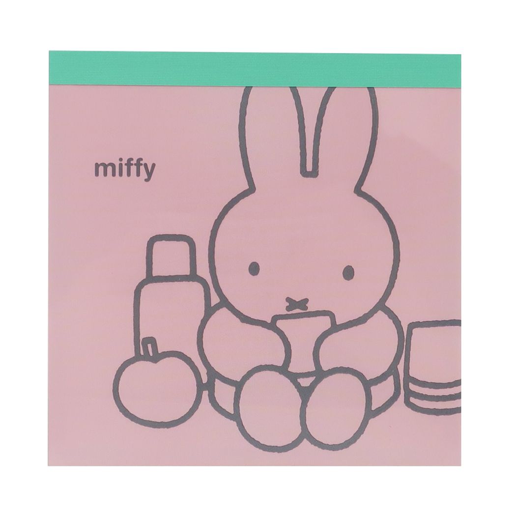 ミッフィー メモパッド スクエア ディックブルーナ メモ帳 絵本キャラクター pink
