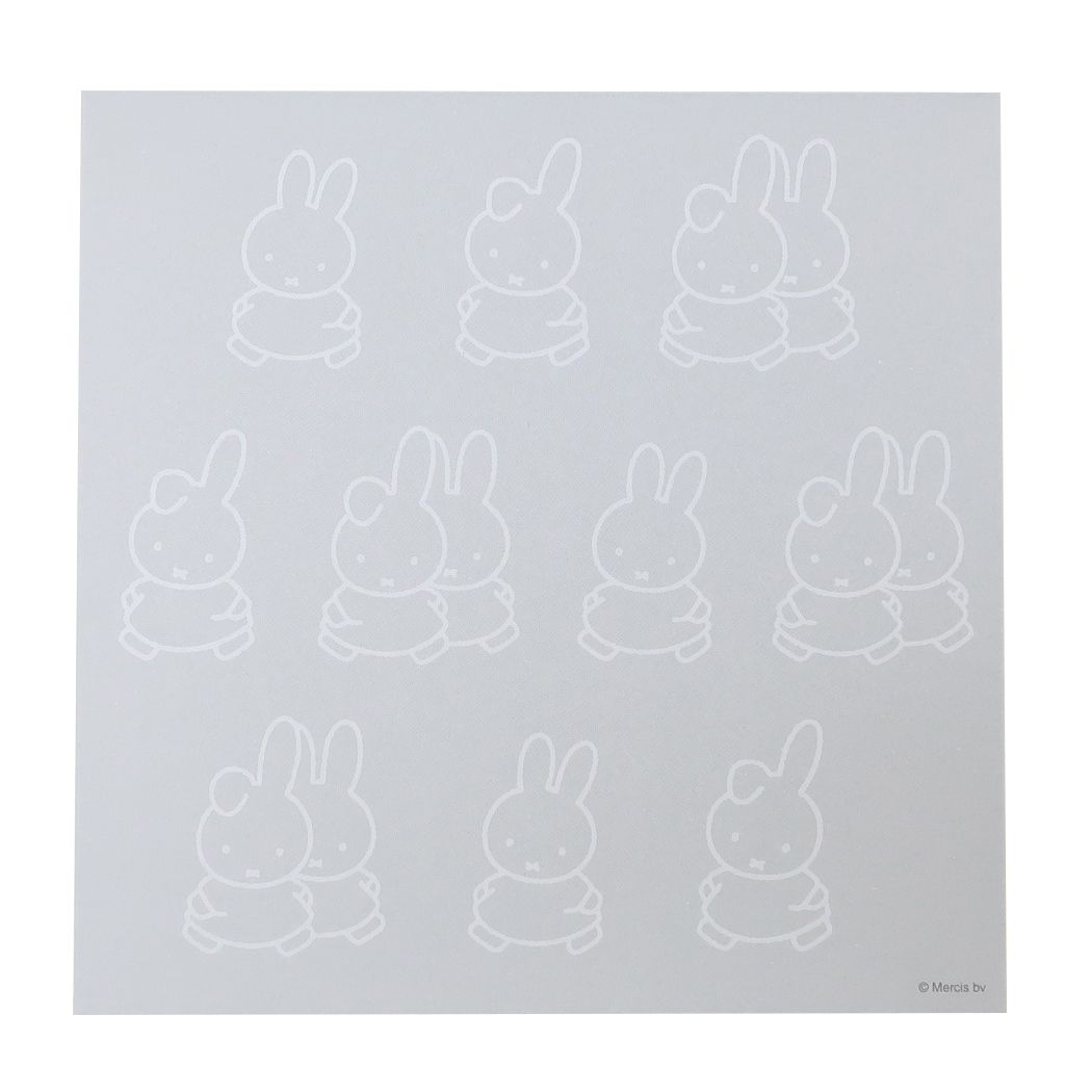ミッフィー ディックブルーナ 絵本キャラクター メモ帳 メモパッド スクエア gray