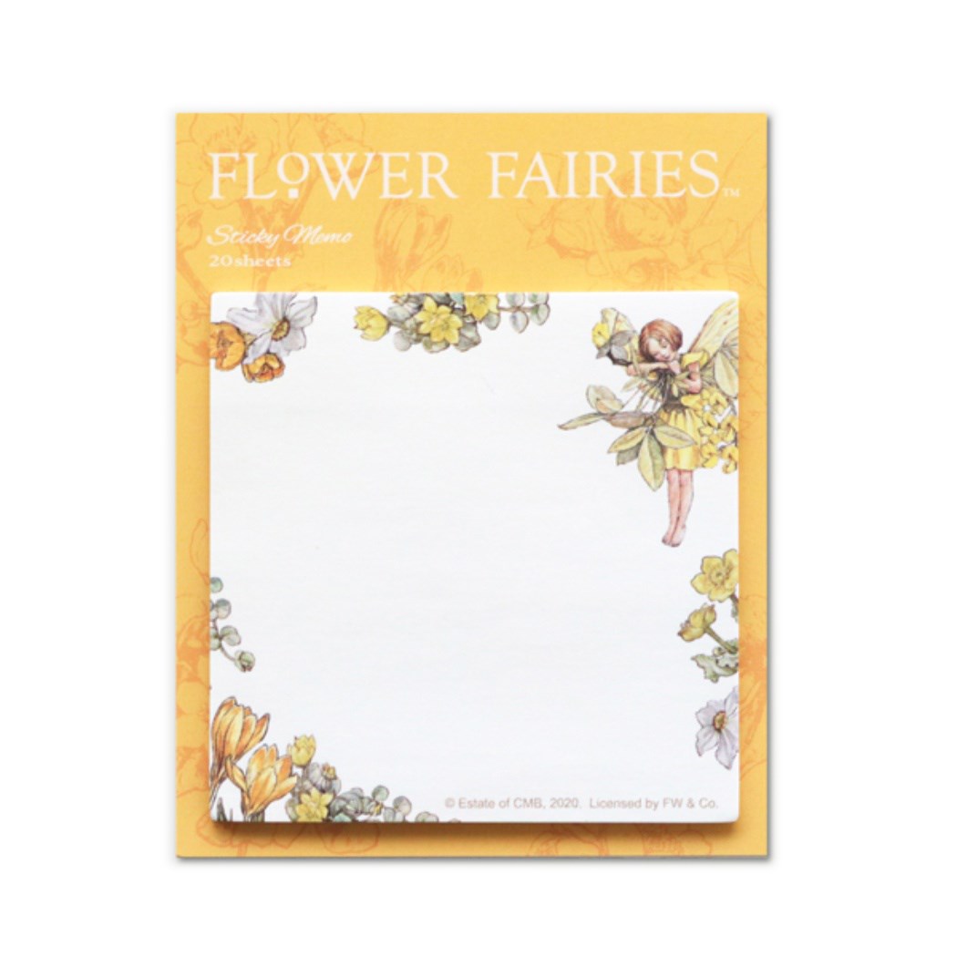 付箋 FLOWER FAIRIES グッズ スクエア ふせん フラワーフェアリーズ Laburnum グリーンフラッシュ プレゼント