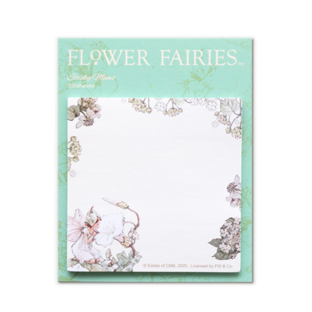 付箋 スクエア ふせん 大人向け文具 グッズ フラワーフェアリーズ White Bindweed FLOWER FAIRIES プレゼント