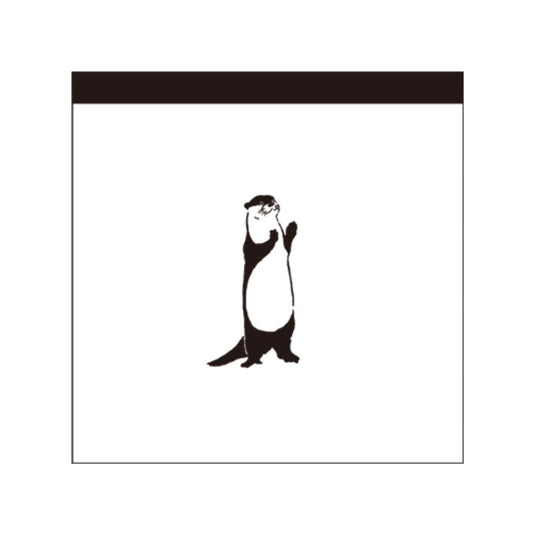 メモ帳 グッズ カワウソ アニマル スクエア メモ Animal Series グリーンフラッシュ プレゼント 男の子 女の子 ギフト