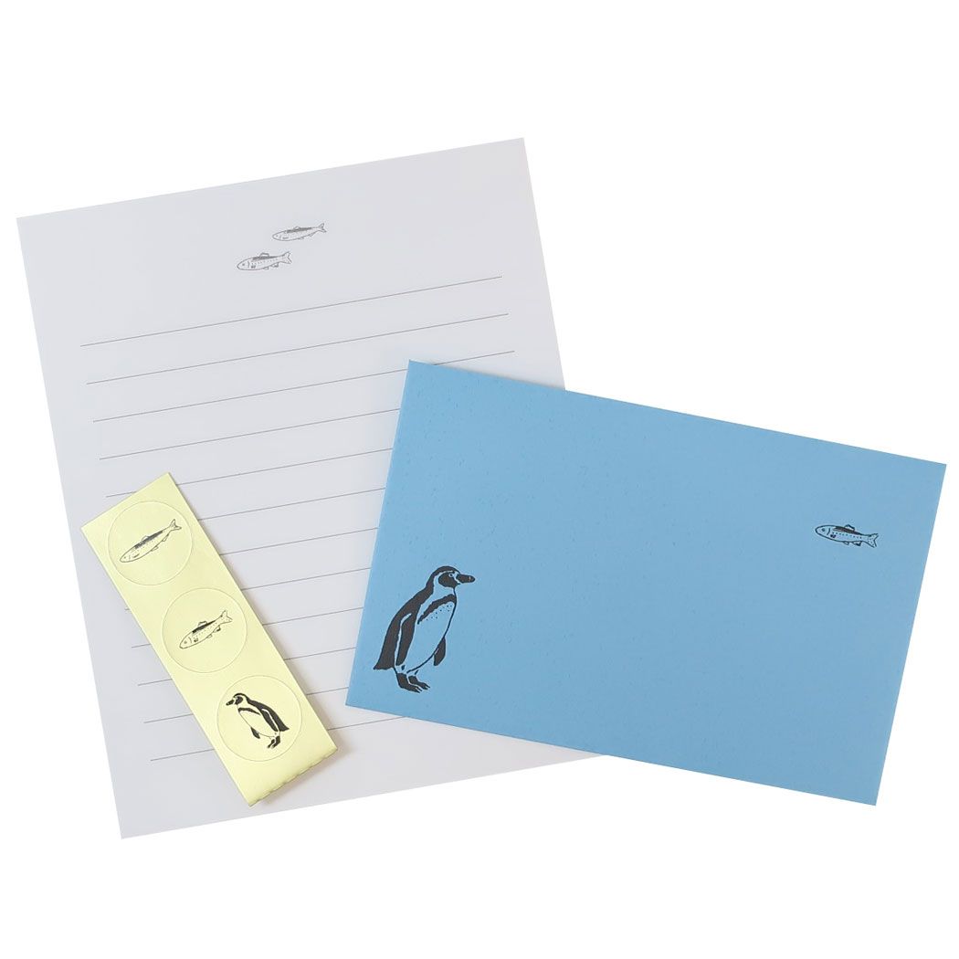 手紙セット Animal Series レターセット ペンギン アニマル Green Flash